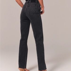 Abercrombie 90s straight ultra high rise
